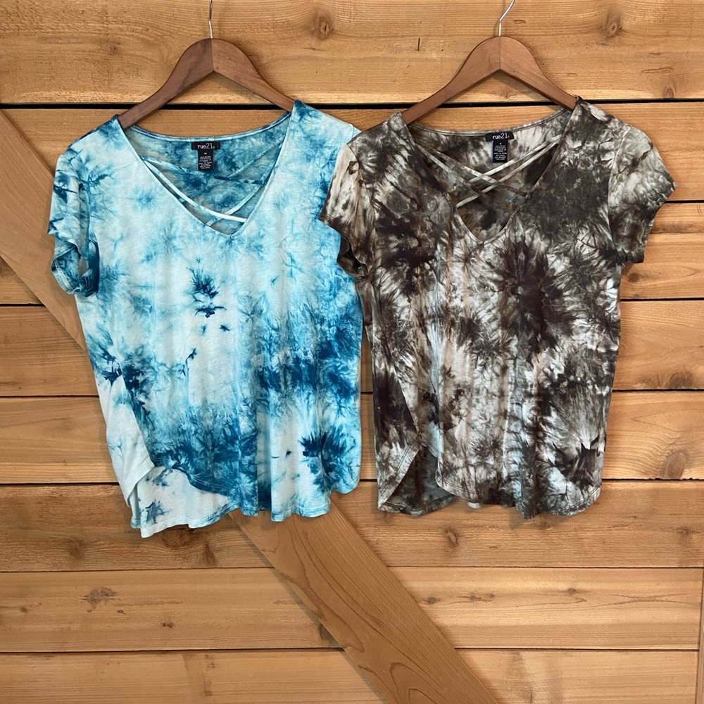 Two for One - Rue21 Strappy Tie Dye Tees